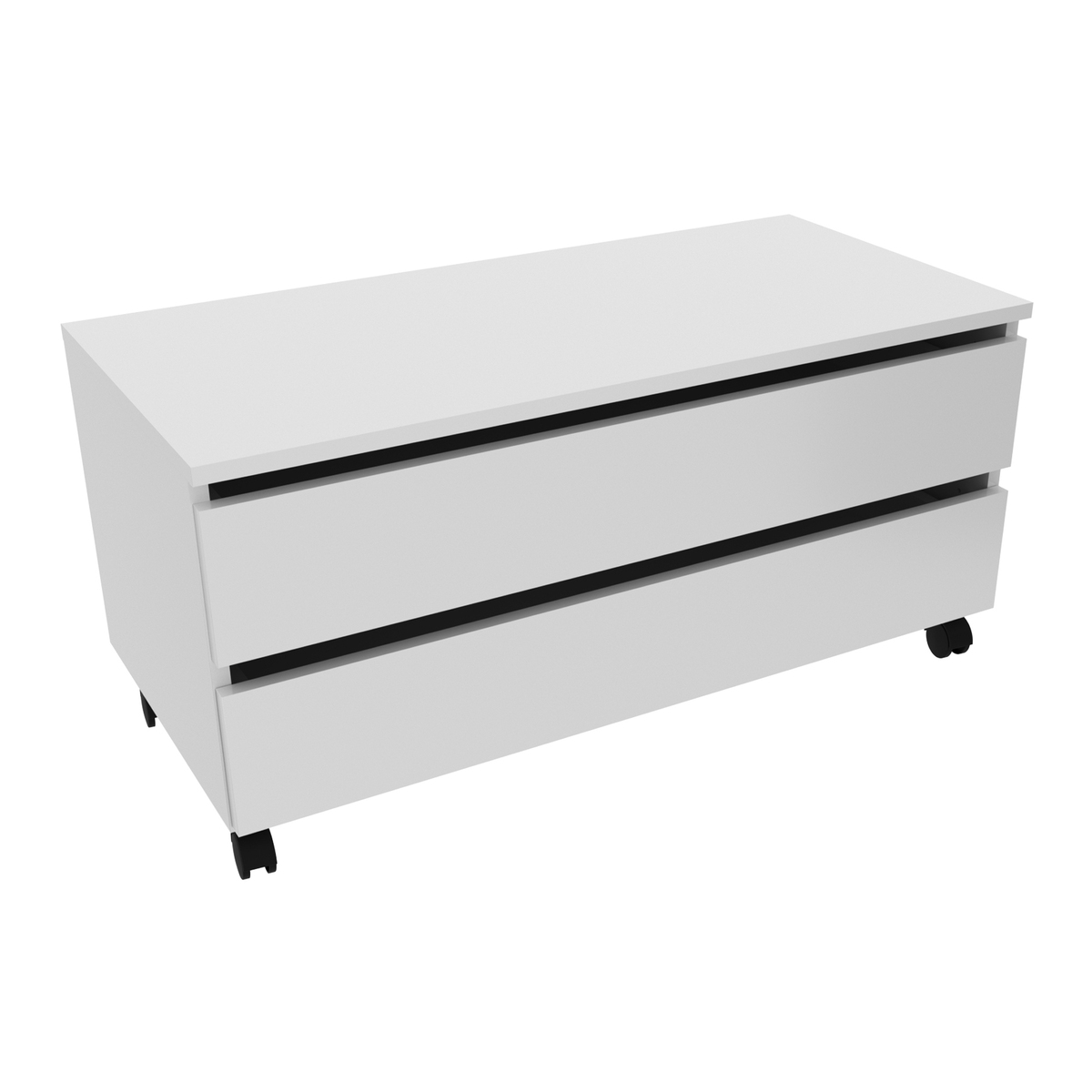 Ver imagem 3 de Gabinete Banheiro 2 Gavetas com Rodízios 80cm Multimóveis CR10083