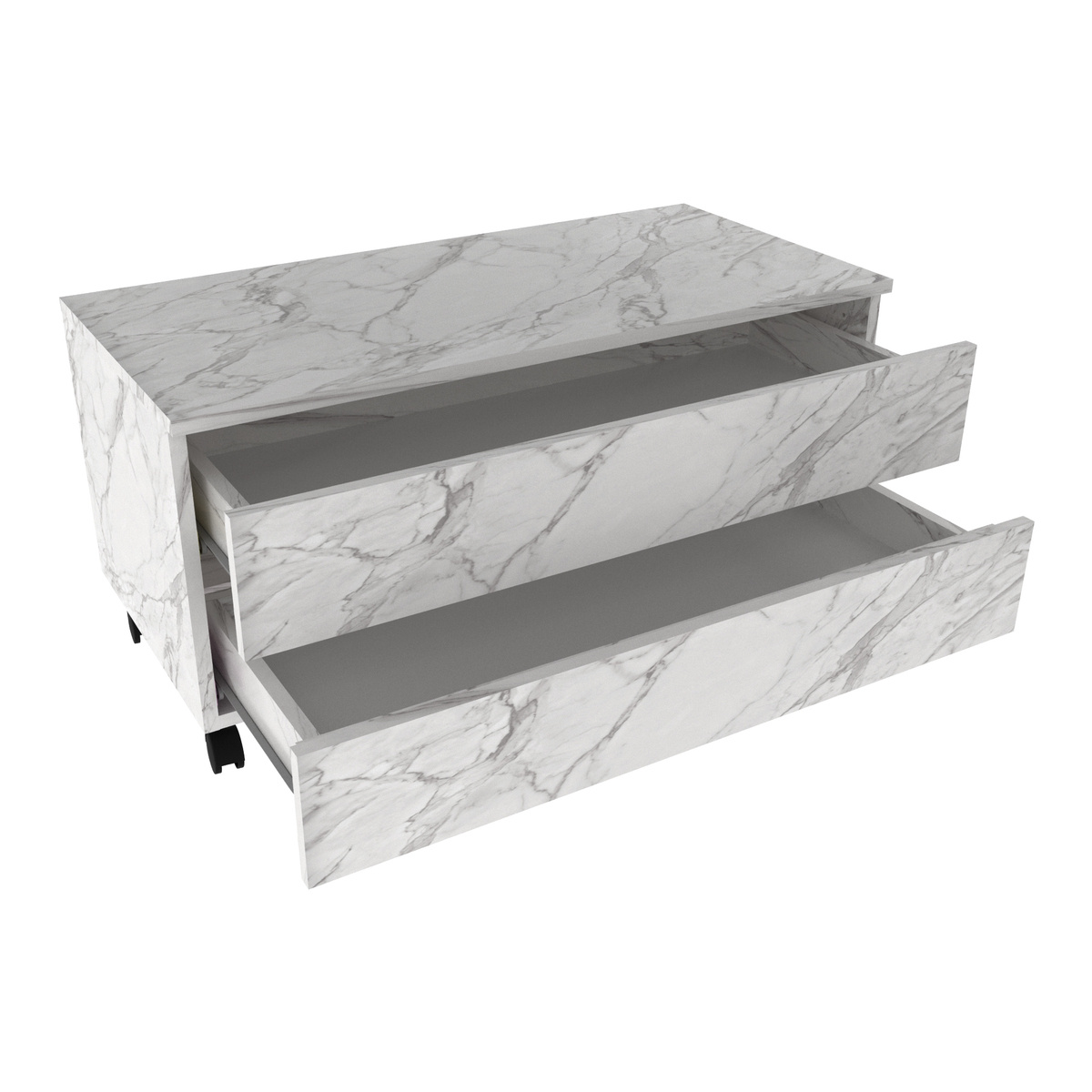 Ver imagem 3 de Gabinete Banheiro 2 Gavetas com Rodízios 80cm Multimóveis CR10083
