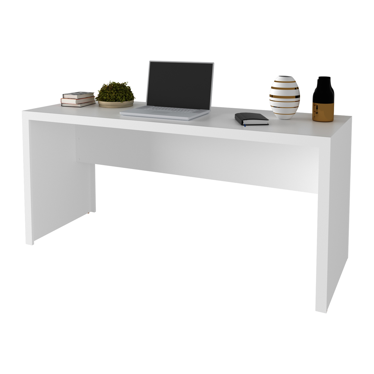 Ver imagem 3 de Escrivaninha/Mesa Escritório Multimóveis CR25019 Branca