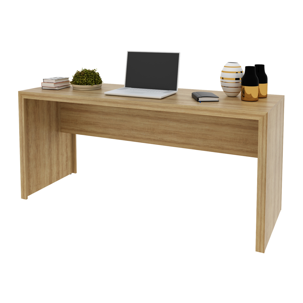 Ver imagem 3 de Escrivaninha/Mesa Escritório Multimóveis CR25019 Amendoa