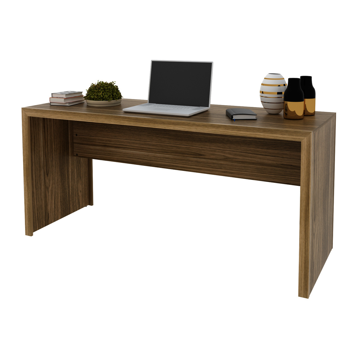 Ver imagem 3 de Escrivaninha/Mesa Escritório Multimóveis CR25019 Nogal