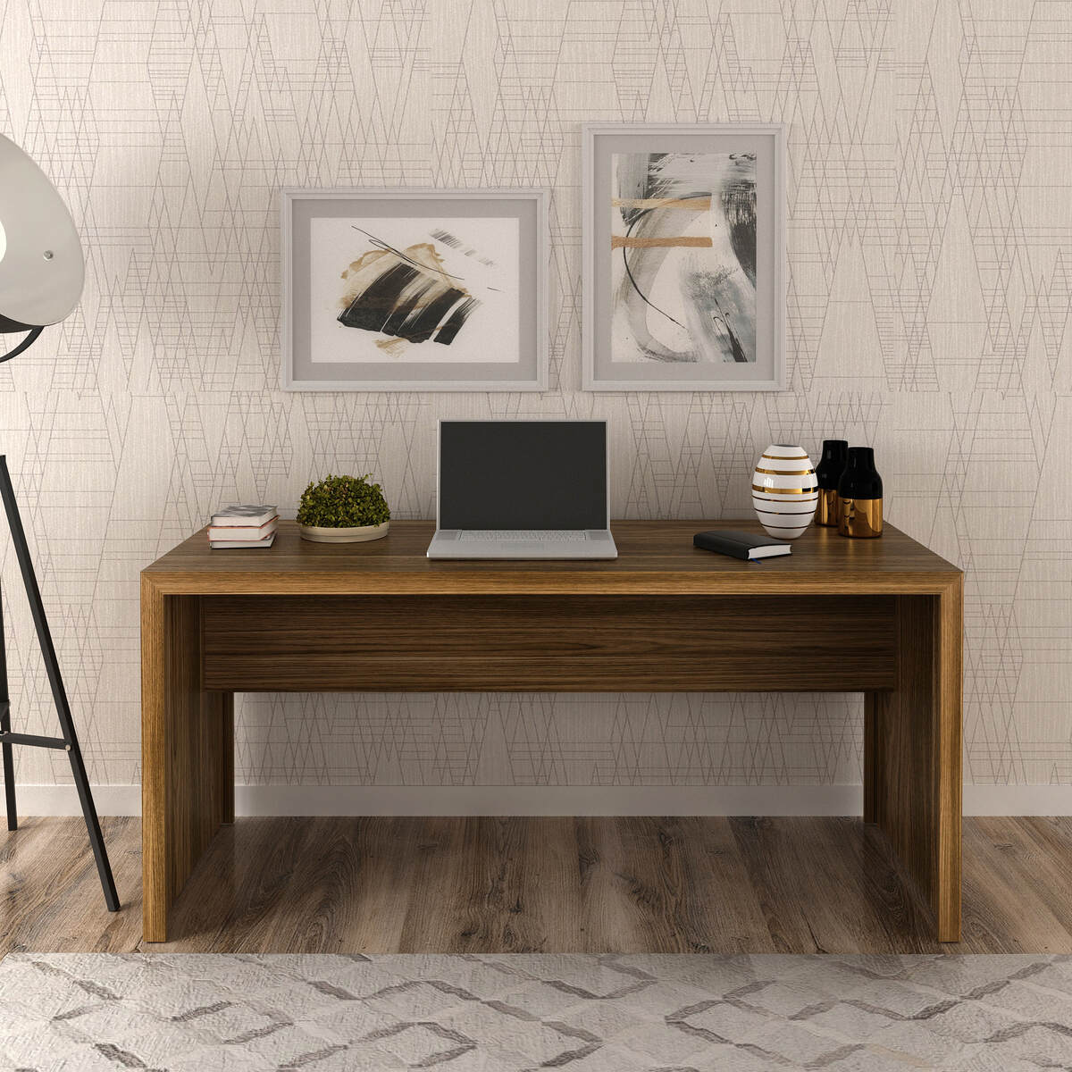 Ver imagem 1 de Escrivaninha/Mesa Escritório Multimóveis CR25019 Nogal
