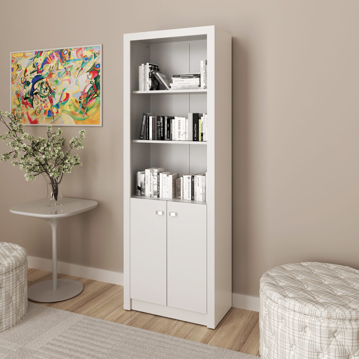 Ver imagem 1 de Armário Escritório com 2 Portas Multimóveis CR25020 Branco