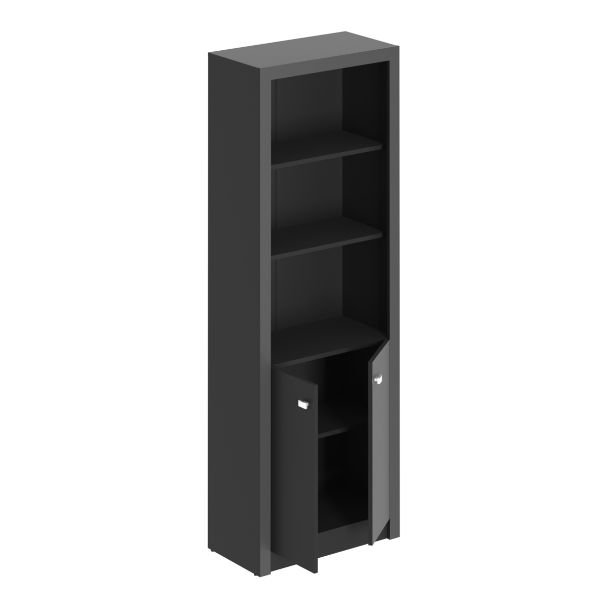 Ver imagem 6 de Armário Escritório com 2 Portas Multimóveis CR25020 Preto