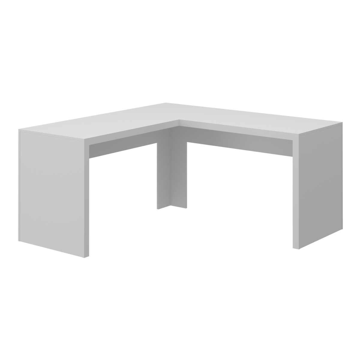 Ver imagem 3 de Escrivaninha/Mesa Escritório de Canto Multimóveis CR25024 Branca