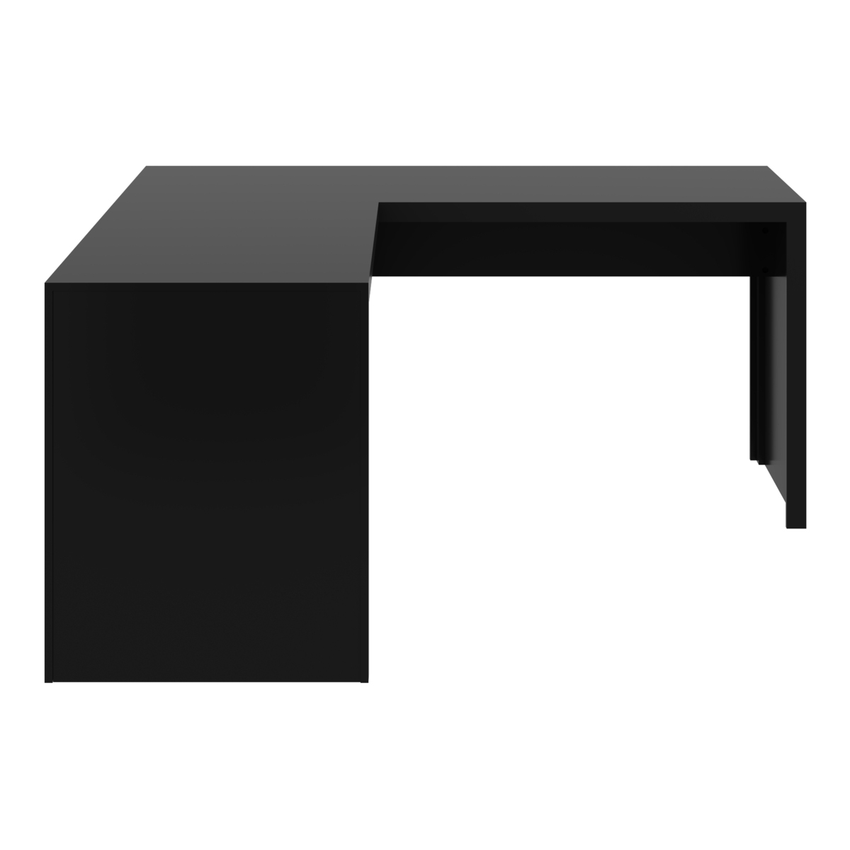 Ver imagem 3 de Escrivaninha/mesa Escritório de Canto Multimóveis Cr25024 Preto
