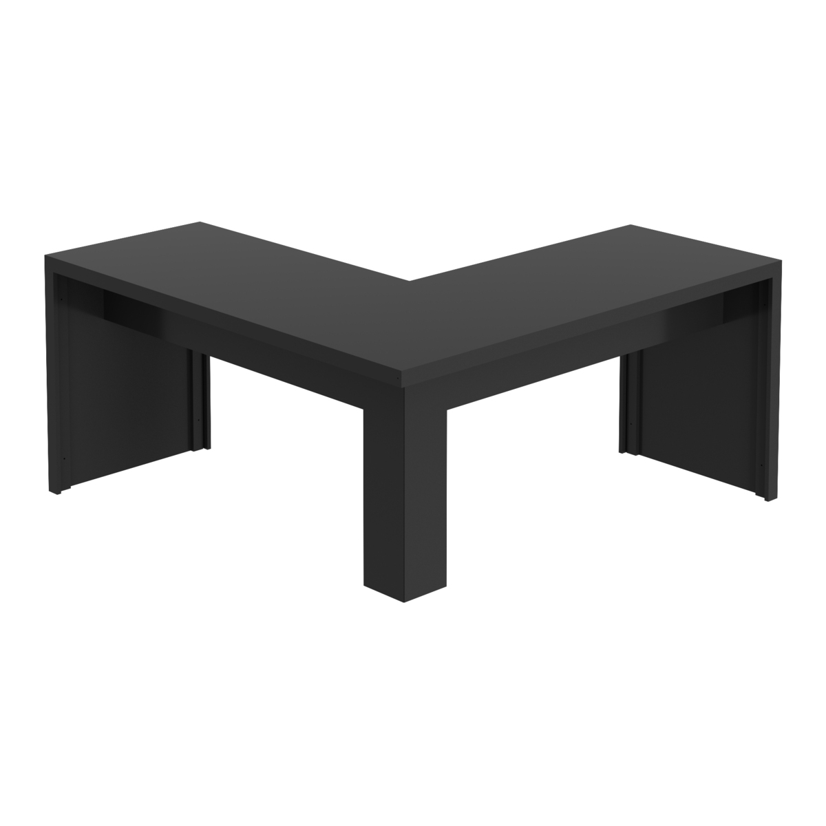 Ver imagem 4 de Escrivaninha/mesa Escritório de Canto Multimóveis Cr25024 Preto