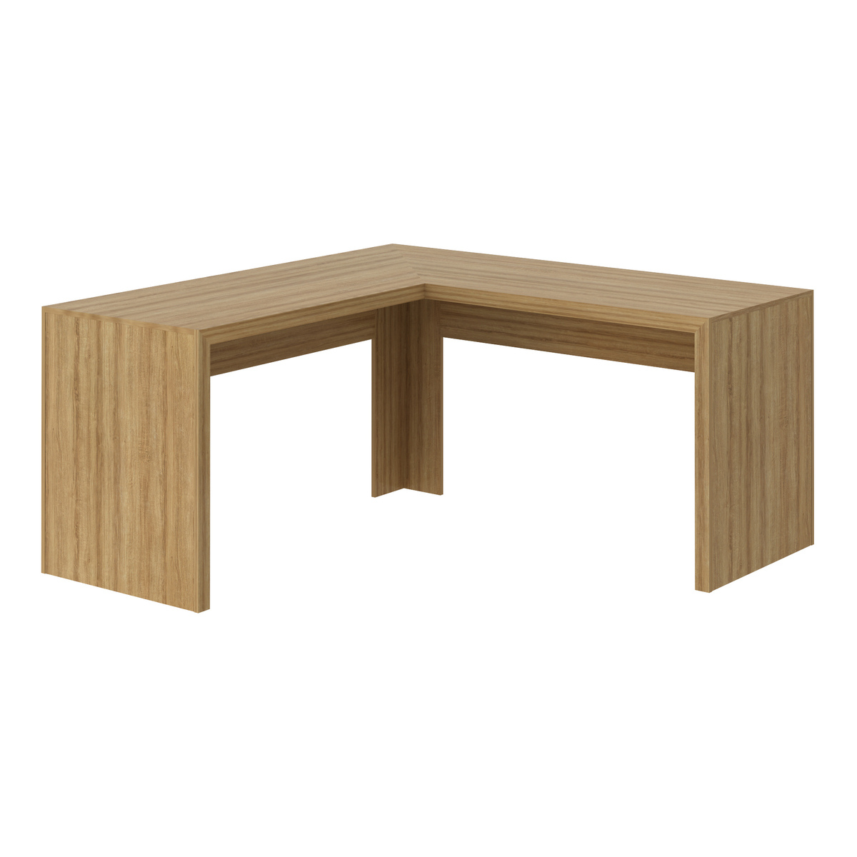 Ver imagem 3 de Escrivaninha/Mesa Escritório de Canto Multimóveis CR25024 Amendoa