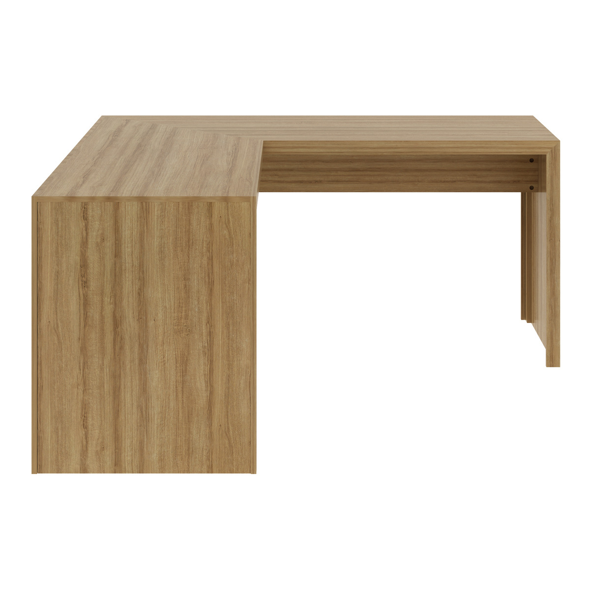 Ver imagem 5 de Escrivaninha/Mesa Escritório de Canto Multimóveis CR25024 Amendoa
