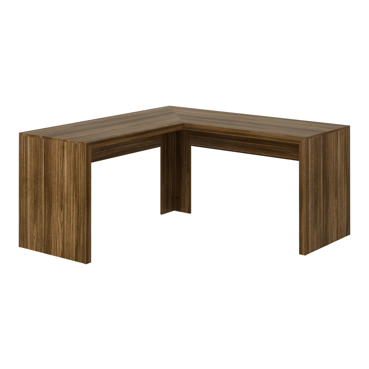 Ver imagem 2 de Escrivaninha/Mesa Escritório de Canto Multimóveis CR25024 Nogal