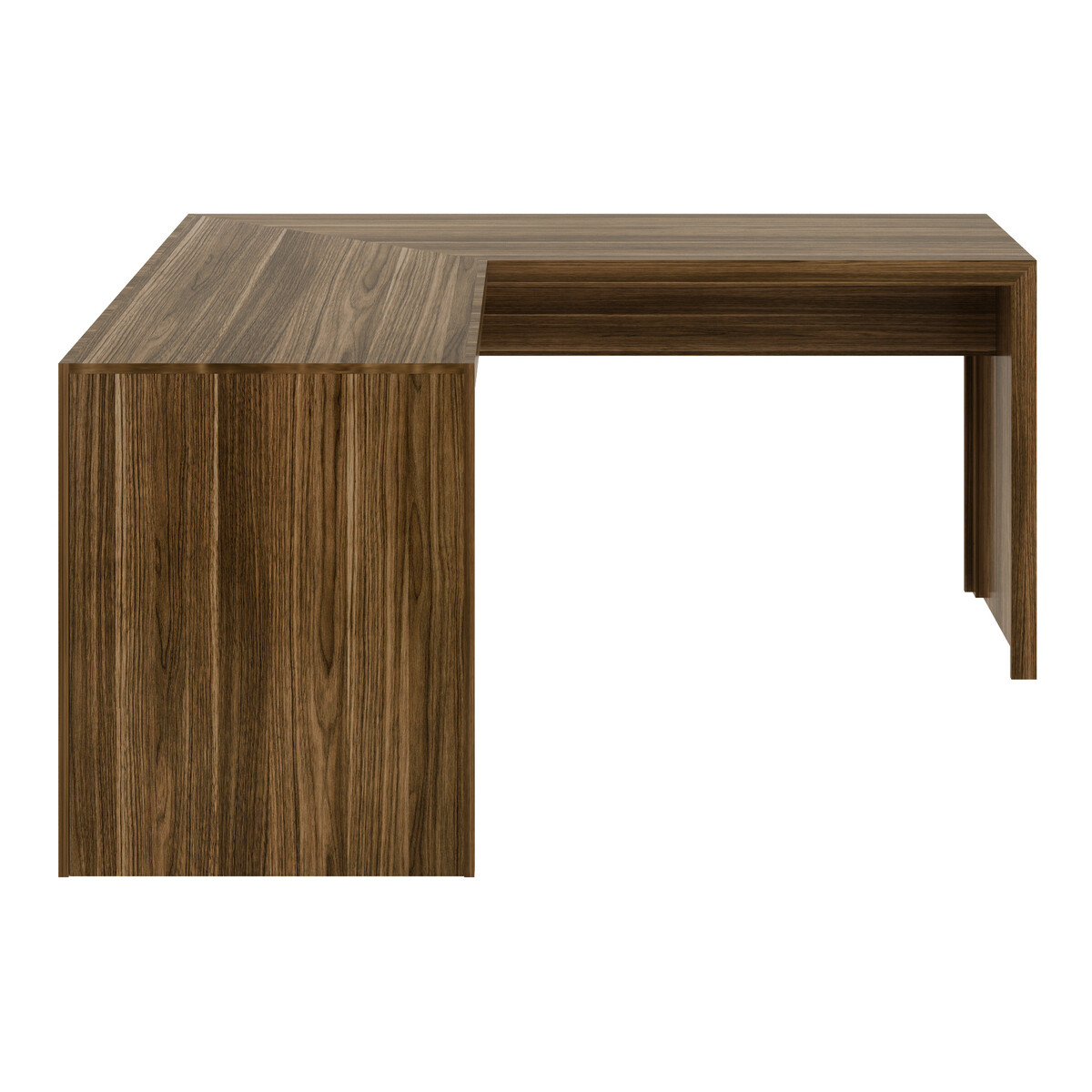 Ver imagem 4 de Escrivaninha/Mesa Escritório de Canto Multimóveis CR25024 Nogal