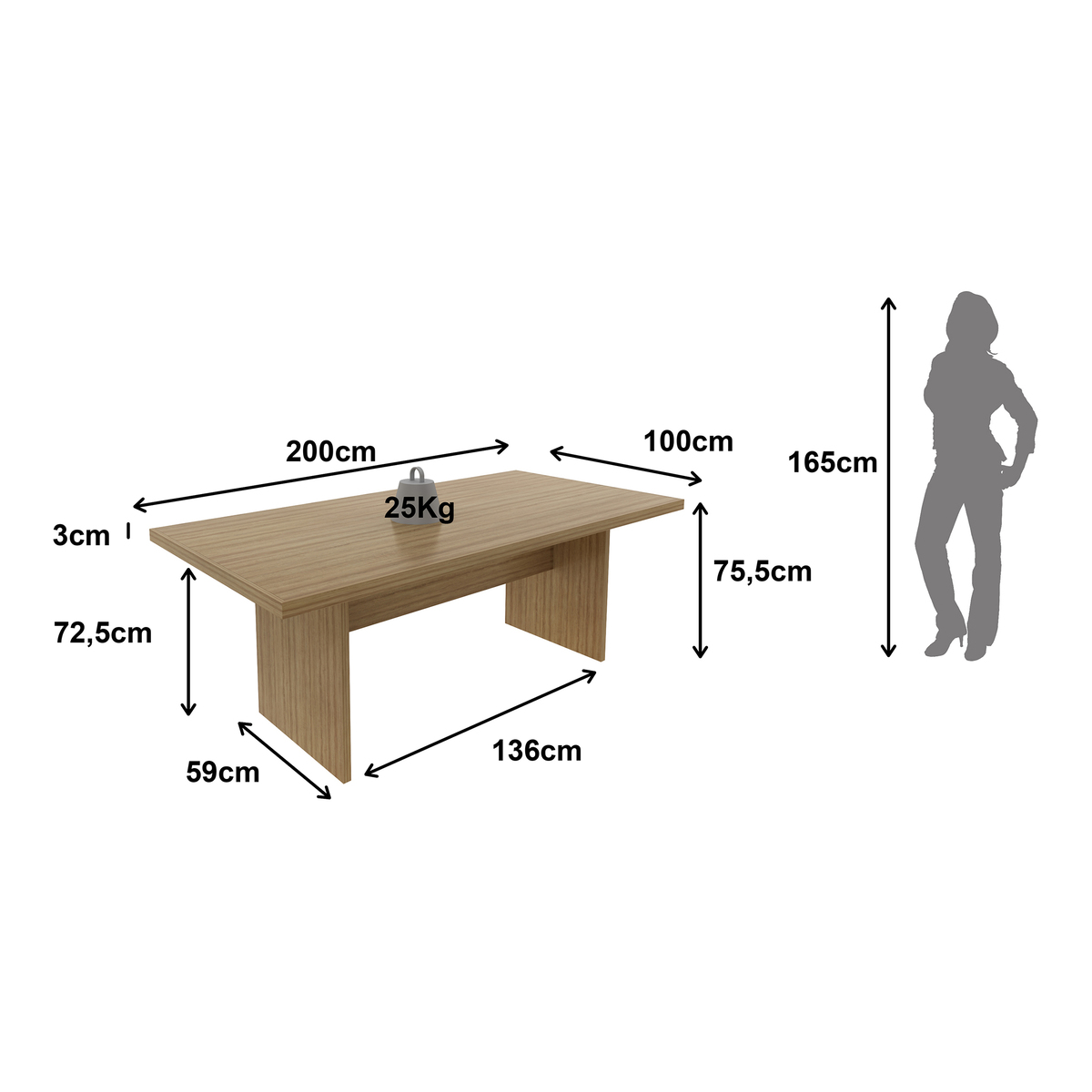 Ver imagem 5 de Mesa Escritório/Reunião Multimóveis CR25027