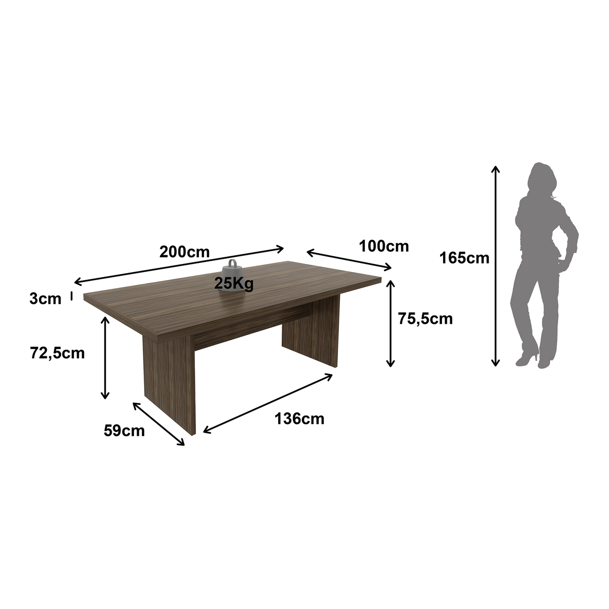 Ver imagem 5 de Mesa Escritório/Reunião Multimóveis CR25027
