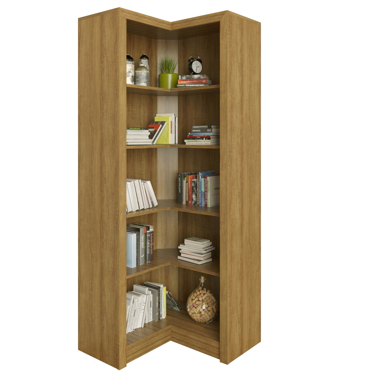 Ver imagem 2 de Estante Armário de Canto Multimóveis CR25034 Amendoa