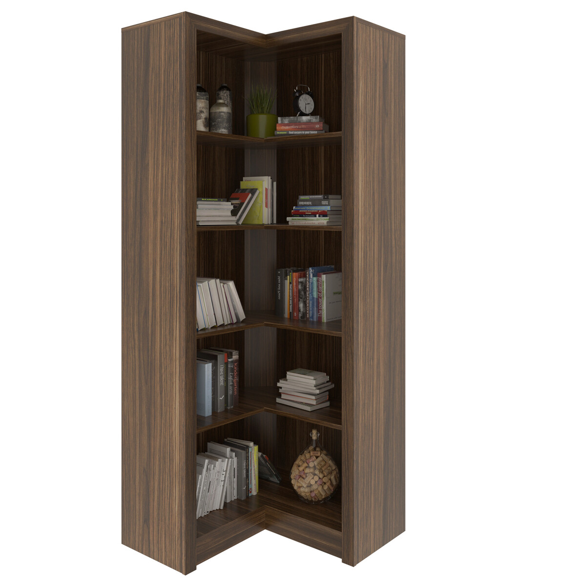 Ver imagem 2 de Estante Armário de Canto Multimóveis CR25034 Nogal