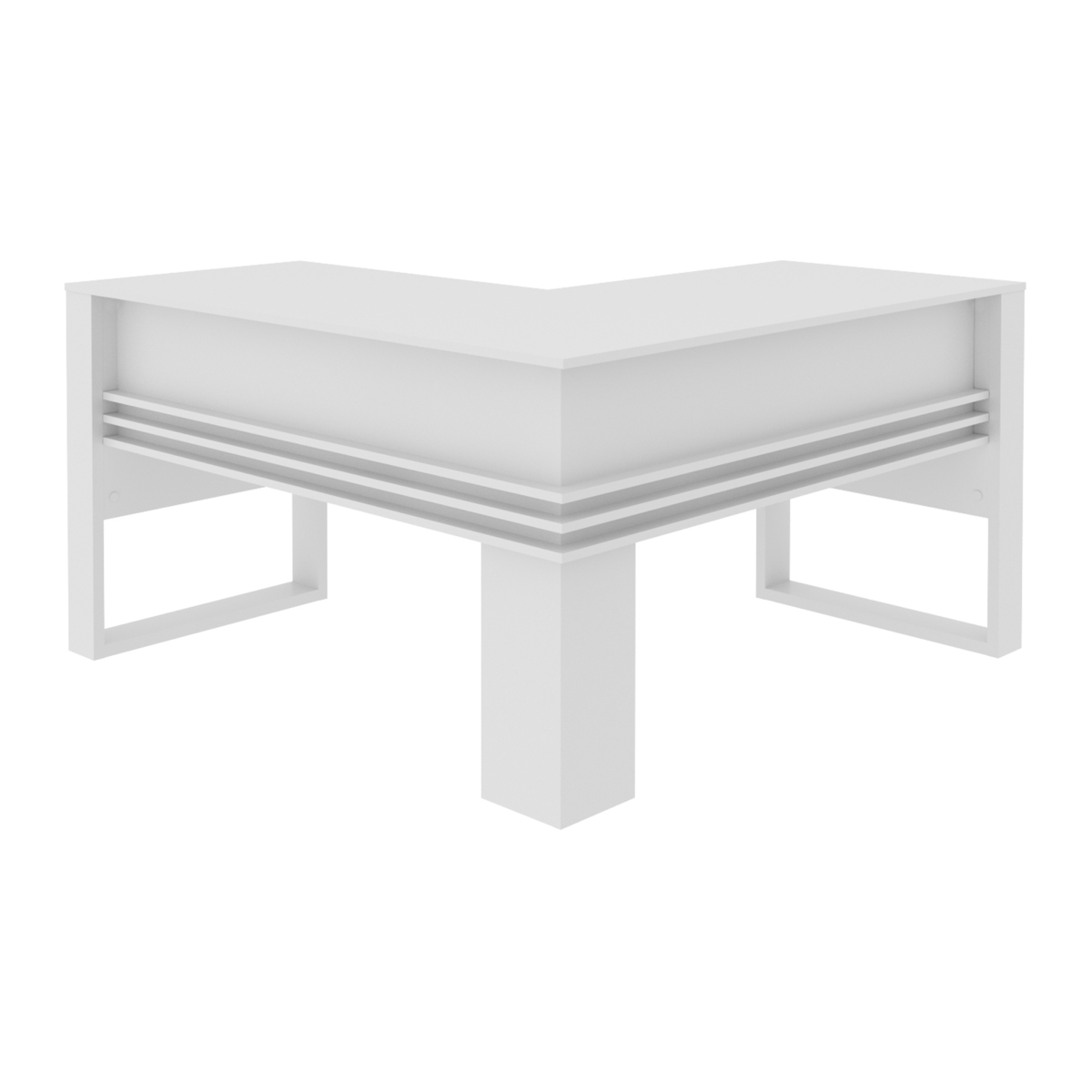 Ver imagem 7 de Mesa Escritório de Canto Multimóveis CR25042 Branca
