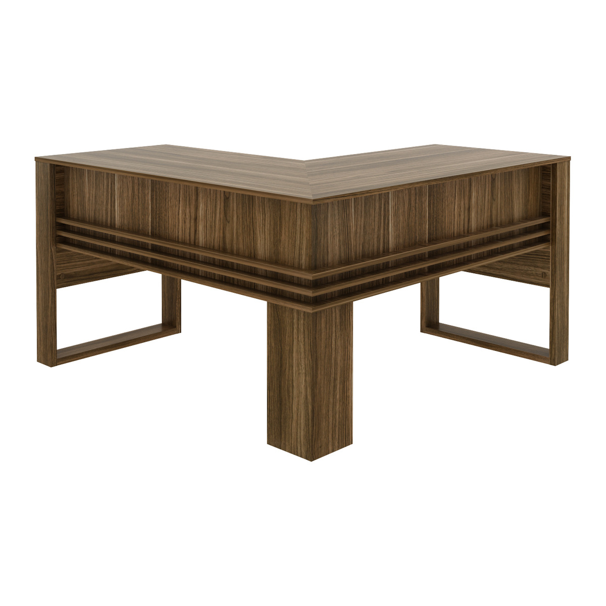 Ver imagem 6 de Mesa Escritório de Canto Multimóveis CR25042 Nogal