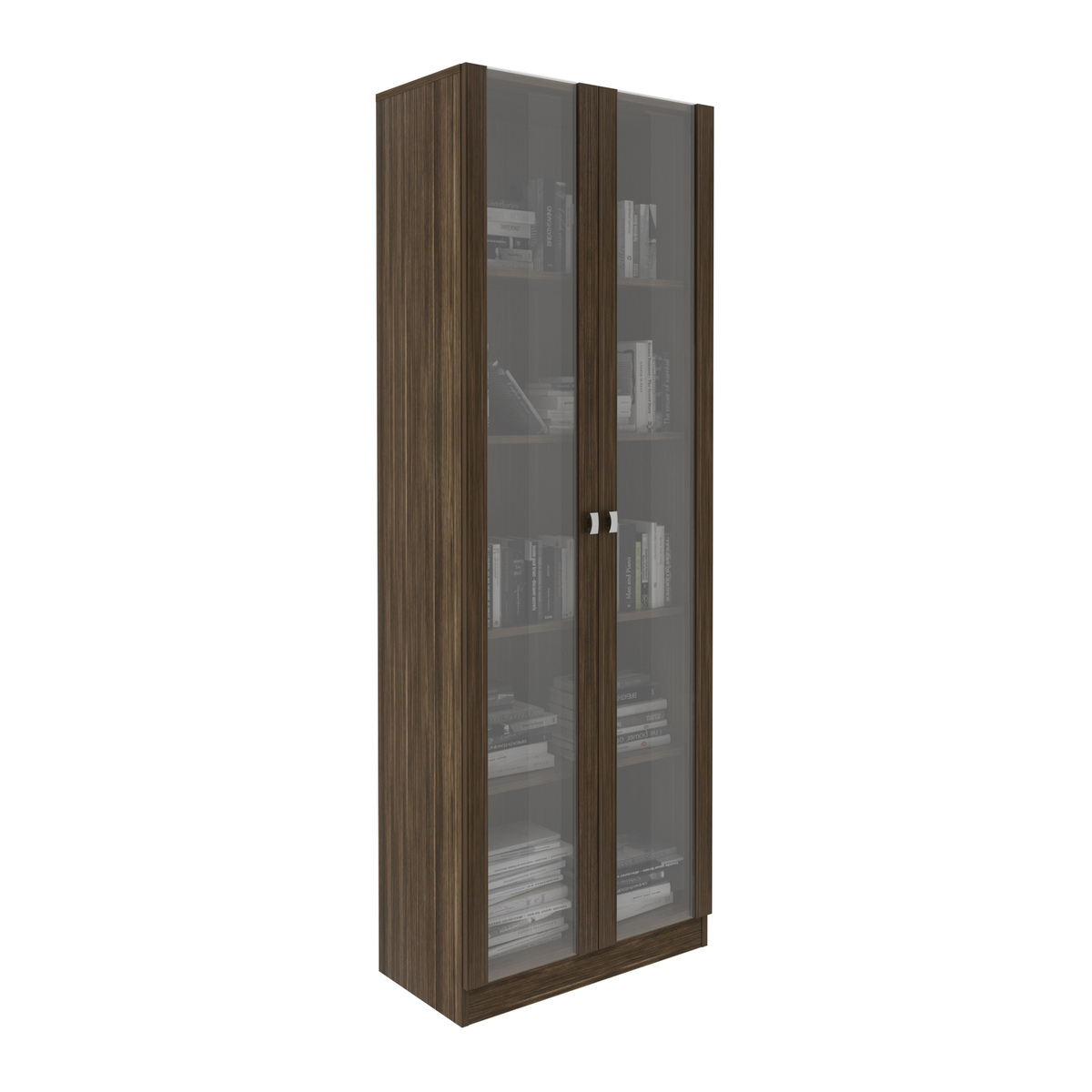 Ver imagem 2 de Armário Estante com 2 Portas de Vidro Multimóveis CR25069 Nogal