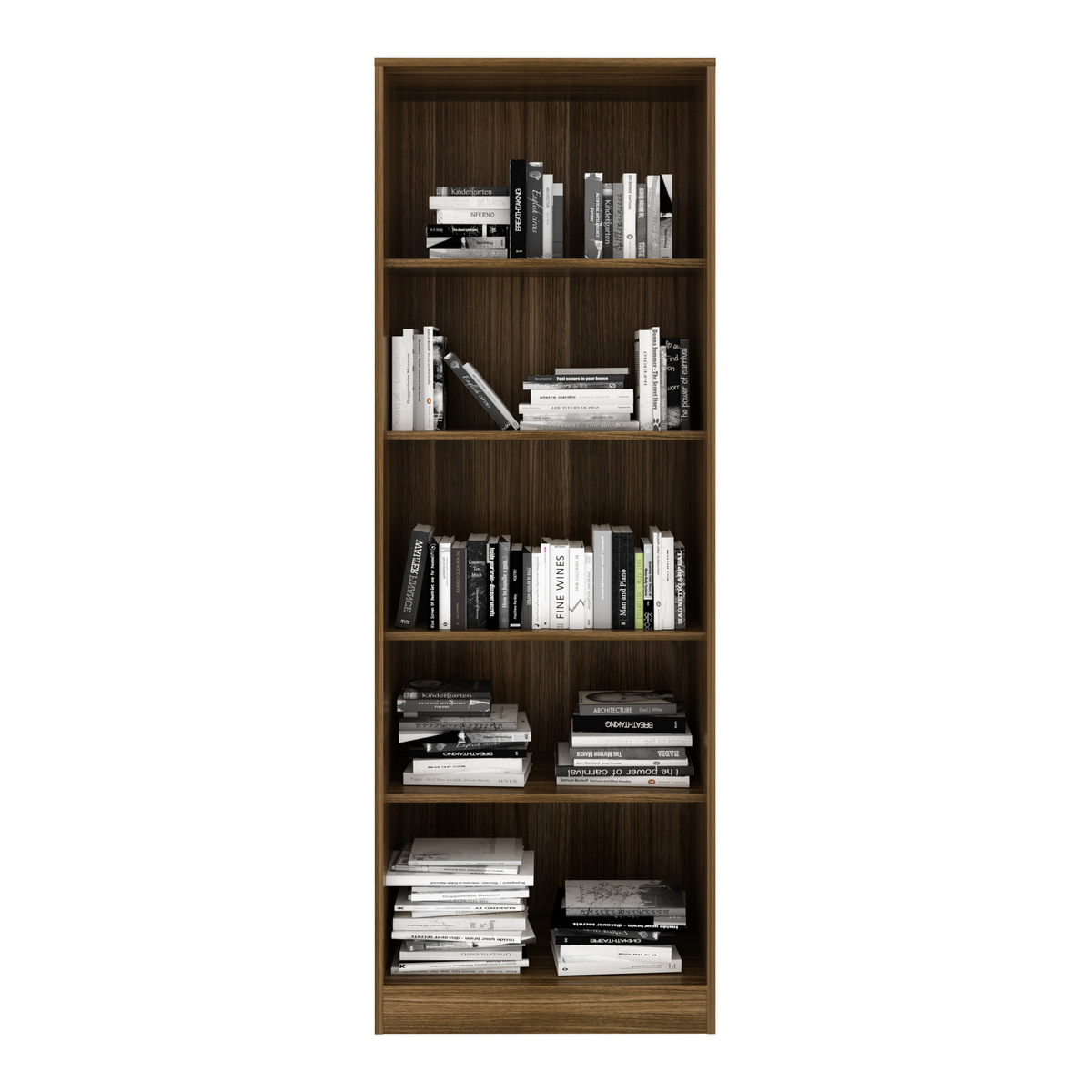 Ver imagem 5 de Armário Estante com 2 Portas de Vidro Multimóveis CR25069 Nogal