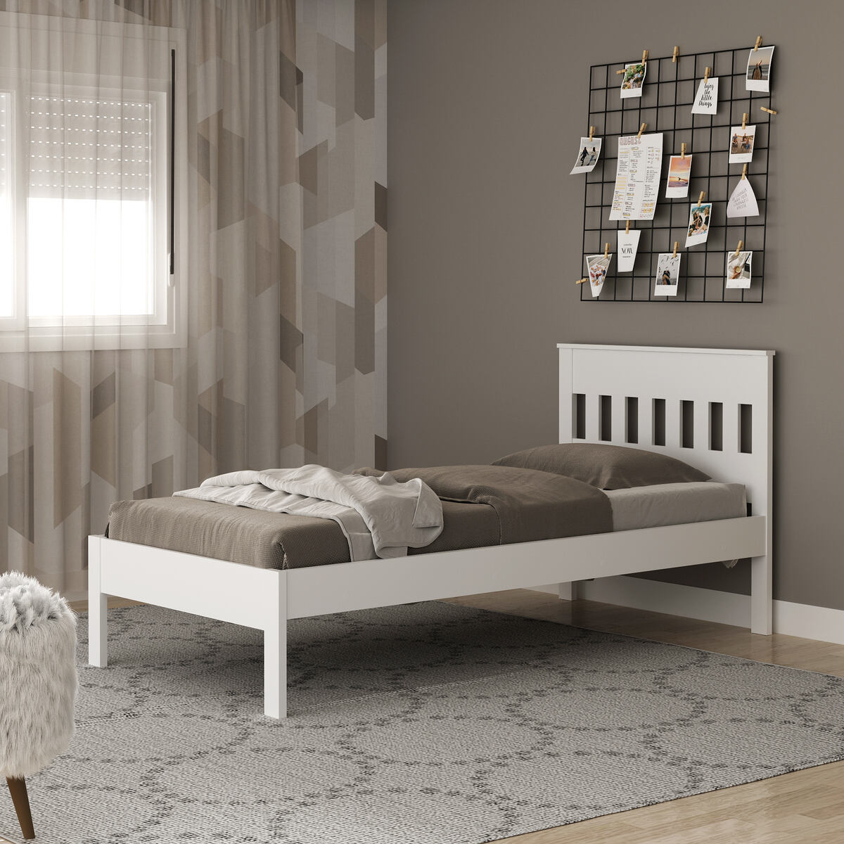 Ver imagem 1 de Cama de Solteiro para Colchão 88 x 188 cm Multimóveis CR35010