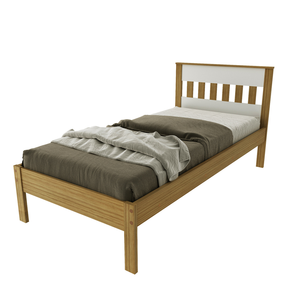 Ver imagem 2 de Cama de Solteiro para Colchão 88 x 188 cm Multimóveis CR35010