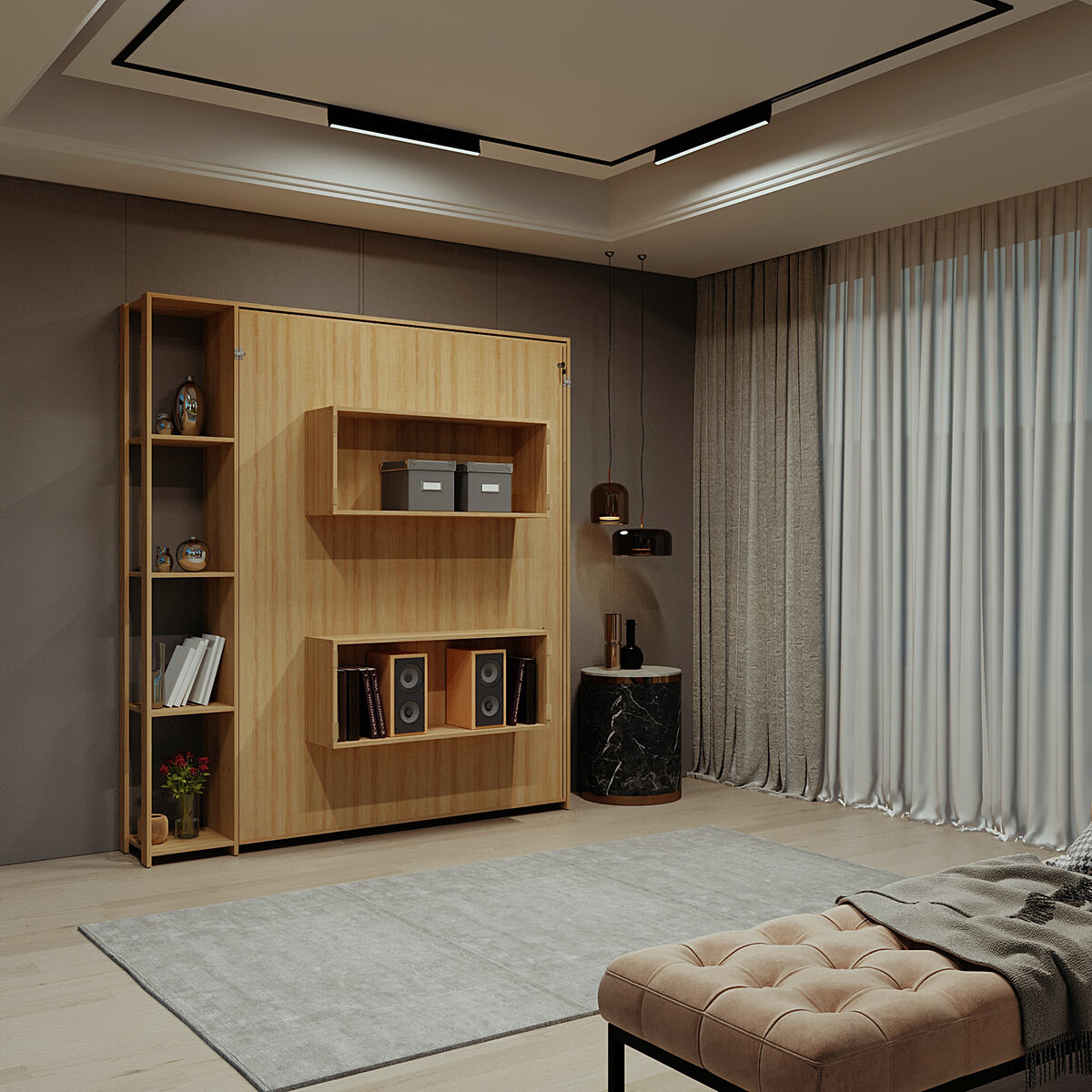 Cama Articulada Casal para Colchão 138 x 188 cm Multimóveis CR35034 Amendoa - 2