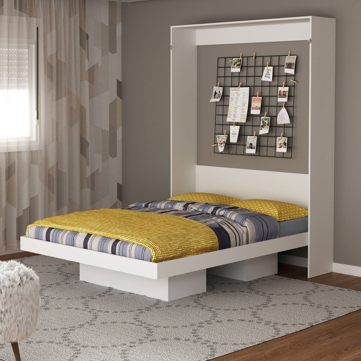 Cama Articulada Casal para Colchão 138 x 188 cm Multimóveis CR35036 Branca