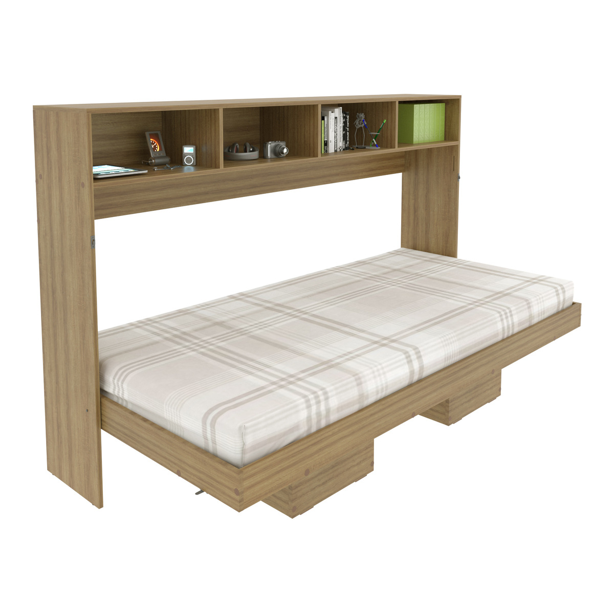 Ver imagem 3 de Cama Articulada Casal para Colchão 138 x 188 cm Multimóveis CR35036 Amendoa